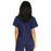 Medline Park Ave Women's Stretch Fabric Mock Wrap Scrub Top with Pockets - Park ave Women's Mock Wrap Scrub Top with 2 Pockets, Size L, Navy - 5587NVYL