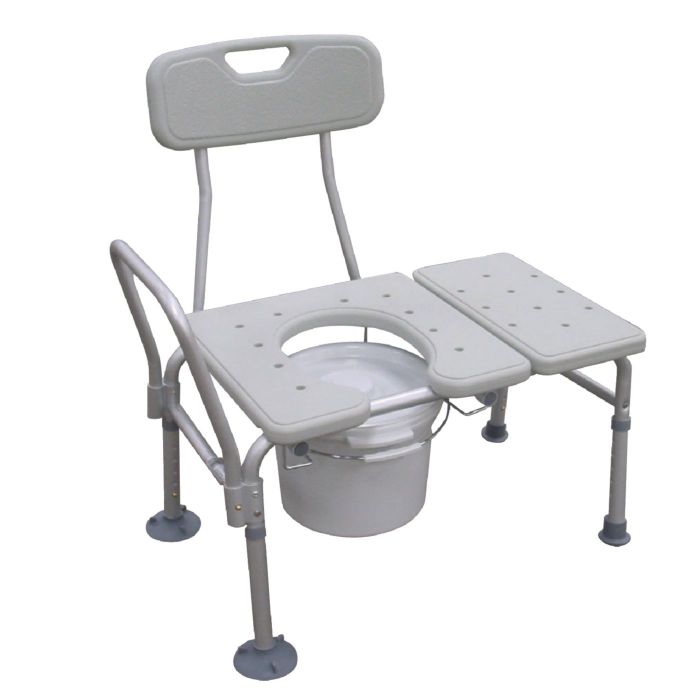 Transfer Bench Commode Drive Combination Transfer Bench/Commode — Grayline Medical