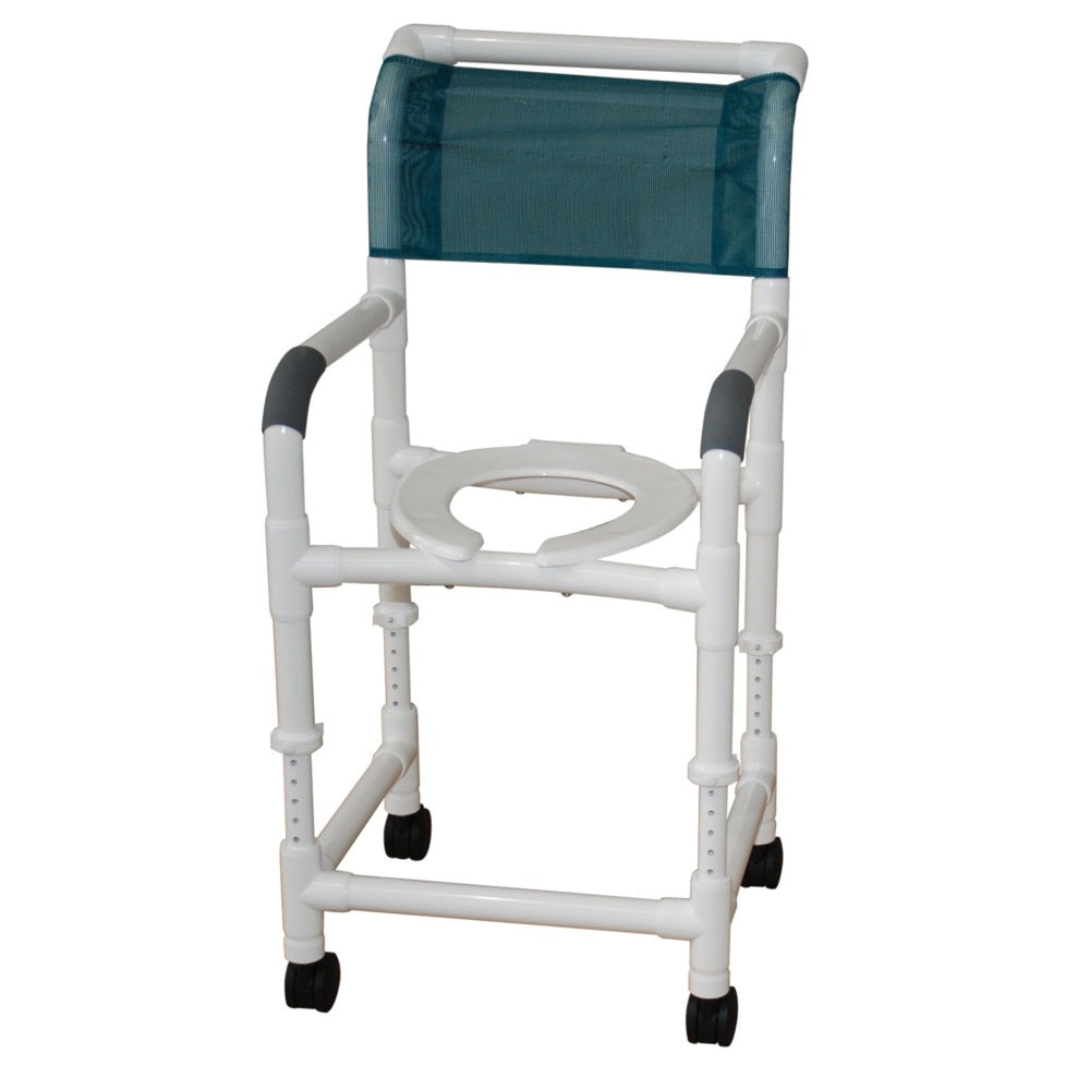 MJM Adjustable Height Rolling Shower Chair