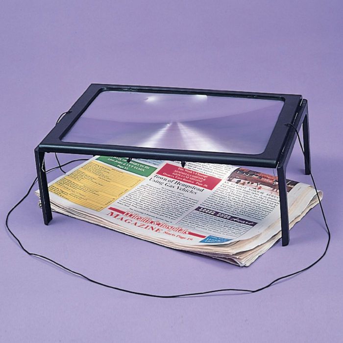 Patterson Medical Deluxe Page Size Magnifier with Light