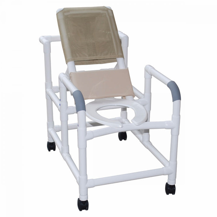 MJM Wheeled Reclining Shower/Commode Chair