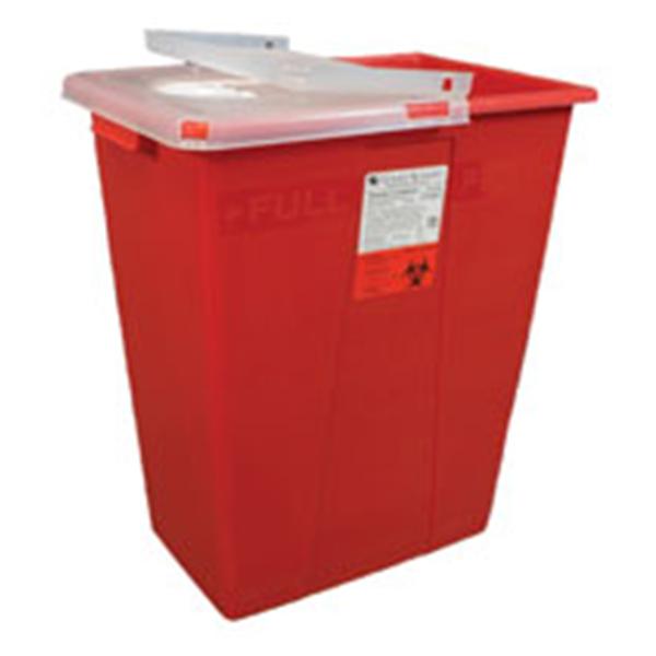 Henry Schein  Container Sharps 8gal Polypropylene Red/Clear Ea, 10 EA/CA (0380-150R-HS)