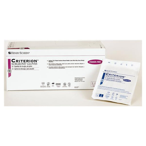 Henry Schein  Gloves Surgical Criterion Powder-Free Ltx 8 Strl Natural 50Pr/Bx, 4 BX/CA (5700640)