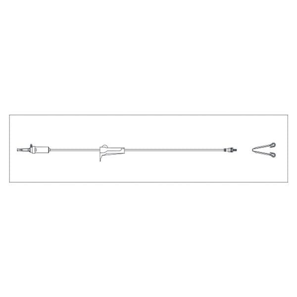 Henry Schein  Secondary Infusion Secondary Set Henry Schein 15Drp 40" Tubing Ea, 50 EA/CA (5700883)