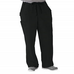 Medline Illinois Avenue Men's Athletic Cargo Scrub Pants with 7 Pockets - Illinois ave Men's Athletic Cargo Scrub Pants with 7 Pockets, Size 4XL Regular Inseam, Black - 5800BLK4XL