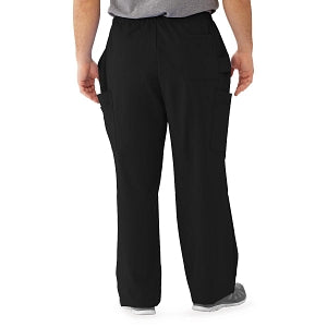 Medline Illinois Avenue Men's Athletic Cargo Scrub Pants with 7 Pockets - Illinois ave Men's Athletic Cargo Scrub Pants with 7 Pockets, Size M Regular Inseam, Black - 5800BLKM