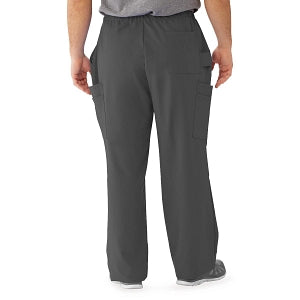 Medline Illinois Avenue Men's Athletic Cargo Scrub Pants with 7 Pockets - Illinois ave Men's Athletic Cargo Scrub Pants with 7 Pockets, Size 5XL Regular Inseam, Charcoal - 5800CHR5XL