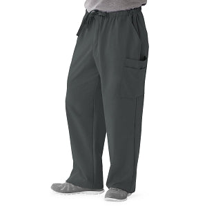 Medline Illinois Avenue Men's Athletic Cargo Scrub Pants with 7 Pockets - Illinois ave Men's Athletic Cargo Scrub Pants with 7 Pockets, Size L Regular Inseam, Charcoal - 5800CHRL
