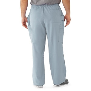 Medline Illinois Avenue Men's Athletic Cargo Scrub Pants with 7 Pockets - Illinois ave Men's Athletic Cargo Scrub Pants with 7 Pockets, Size M Tall Inseam, Light Gray - 5800GRYMT