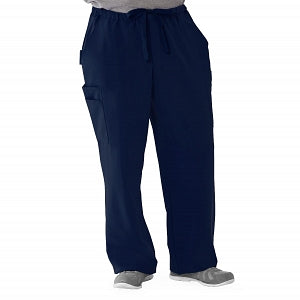 Medline Illinois Avenue Men's Athletic Cargo Scrub Pants with 7 Pockets - Illinois ave Men's Athletic Cargo Scrub Pants with 7 Pockets, Size 5XL Tall Inseam, Navy - 5800NVY5XLT
