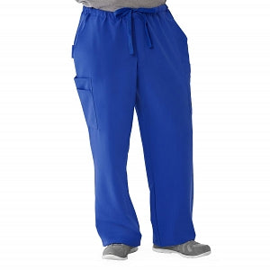 Medline Illinois Avenue Men's Athletic Cargo Scrub Pants with 7 Pockets - Illinois ave Men's Athletic Cargo Scrub Pants with 7 Pockets, Size M Tall Inseam, Royal Blue - 5800RYLMT