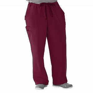 Medline Illinois Avenue Men's Athletic Cargo Scrub Pants with 7 Pockets - Illinois ave Men's Athletic Cargo Scrub Pants with 7 Pockets, Size 2XL Tall Inseam, Wine - 5800WNEXXLT