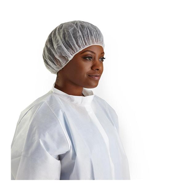 Medline Industries  Cap Bouffant Boundary 21 in White 500/Ca