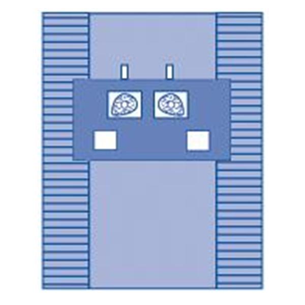 Medline Industries  Drape Central Line Eclipse 3-1/2" Fenestrated 77x12" Strl 10/Ca