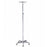 Cardinal Health IV Poles - Four Hook 5-Leg IV Pole, Height Adjustable Range 52.5" to 93" - C11360
