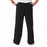 Medline Newport ave Unisex Stretch Fabric Scrub Pants with Drawstring - Newport ave Unisex Drawstring Waist Scrub Pants with 3 Pockets, Size L Tall Inseam, Black - 5900BLKLT