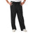 Medline Newport ave Unisex Stretch Fabric Scrub Pants with Drawstring - Newport ave Unisex Drawstring Waist Scrub Pants with 3 Pockets, Size S Regular Inseam, Black - 5900BLKS