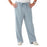 Medline Newport ave Unisex Stretch Fabric Scrub Pants with Drawstring - Newport ave Unisex Drawstring Waist Scrub Pants with 3 Pockets, Size L Tall Inseam, Light Gray - 5900GRYLT