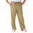 Medline Newport ave Unisex Stretch Fabric Scrub Pants with Drawstring - Newport ave Unisex Drawstring Waist Scrub Pants with 3 Pockets, Size M Regular Inseam, Khaki - 5900KHKM