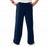 Medline Newport ave Unisex Stretch Fabric Scrub Pants with Drawstring - Newport ave Unisex Drawstring Waist Scrub Pants with 3 Pockets, Size L Tall Inseam, Navy - 5900NVYLT