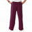 Medline Newport ave Unisex Stretch Fabric Scrub Pants with Drawstring - Newport ave Unisex Drawstring Waist Scrub Pants with 3 Pockets, Size XXS Regular Inseam, Wine - 5900WNEXXS