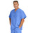 Medline Fifth ave Unisex Stretch Fabric V-Neck Scrub Top with 1 Pocket - Fifth ave Unisex V-Neck Scrub Top with 1 Pocket, Size 4XL, Ceil Blue - 5910CBL4XL