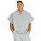 Medline Fifth ave Unisex Stretch Fabric V-Neck Scrub Top with 1 Pocket - Fifth ave Unisex V-Neck Scrub Top with 1 Pocket, Size 3XL, Light Gray - 5910GRYXXXL