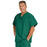 Medline Fifth ave Unisex Stretch Fabric V-Neck Scrub Top with 1 Pocket - Fifth ave Unisex V-Neck Scrub Top with 1 Pocket, Size 5XL, Hunter Green - 5910HTR5XL