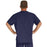Medline Fifth ave Unisex Stretch Fabric V-Neck Scrub Top with 1 Pocket - Fifth ave Unisex V-Neck Scrub Top with 1 Pocket, Size XS, Navy - 5910NVYXS