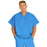 Medline Fifth ave Unisex Stretch Fabric V-Neck Scrub Top with 1 Pocket - Fifth ave Unisex V-Neck Scrub Top with 1 Pocket, Size XS, Royal Blue - 5910RYLXS
