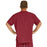 Medline Fifth ave Unisex Stretch Fabric V-Neck Scrub Top with 1 Pocket - Fifth ave Unisex V-Neck Scrub Top with 1 Pocket, Size L, Wine - 5910WNEL