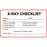 Label Paper Permanent X-Ray Checklist 3" X 1 3/4" White With Red 500 Per Roll