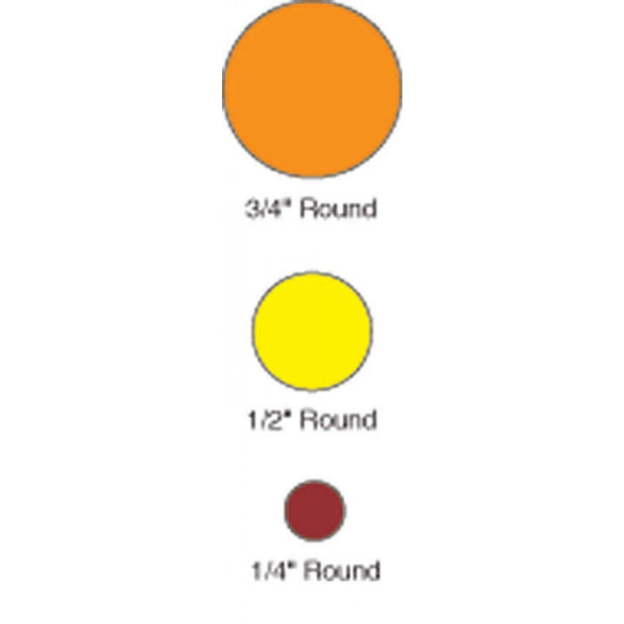 Yellow 1/2" 1000/Roll