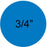 Blue 3/4" 1000/Roll