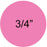 Fluorescent Pink 3/4" 1000/Roll