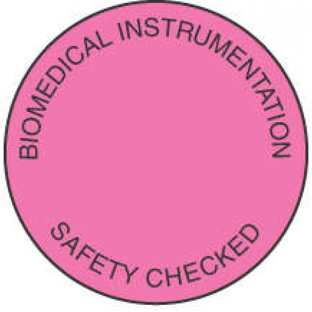 Label Paper Permanent Biomedical Instrument Fl. Pink 1000 Per Roll
