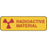 Label Paper Permanent Radioactive Material 1 1/4" X 3/8" Yellow 1000 Per Roll