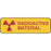 Label Paper Permanent Radioactive Material 1 1/4" X 3/8" Yellow 1000 Per Roll