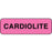 Label Paper Permanent Cardiolite 1 1/4" X 3/8" Fl. Pink 1000 Per Roll