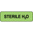 Label Paper Permanent Sterile H20 1 1/4" X 3/8" Fl. Green 1000 Per Roll
