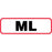 Label Paper Permanent Ml 1 1/4" X 3/8" White With Red 1000 Per Roll