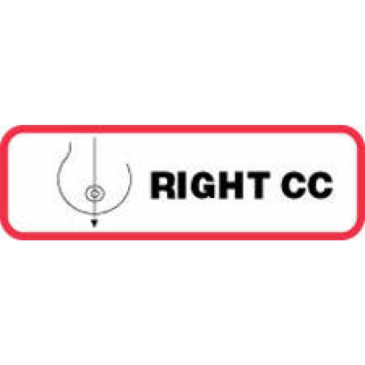 Label Paper Permanent Right Cc 1 1/4