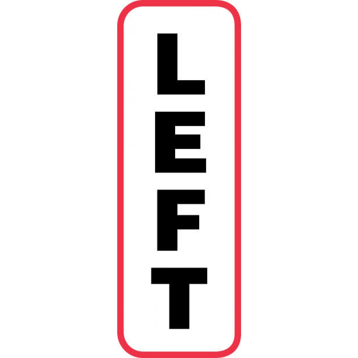 Label Paper Permanent Left 1/2
