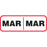 Label Wraparound Paper Permanent Mar | Mar 1 1/2" X 1/2" White With Red 1000 Per Roll