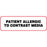 Label Paper Permanent Patient Allergic To 2 7/8" X 7/8" White With Red 1000 Per Roll