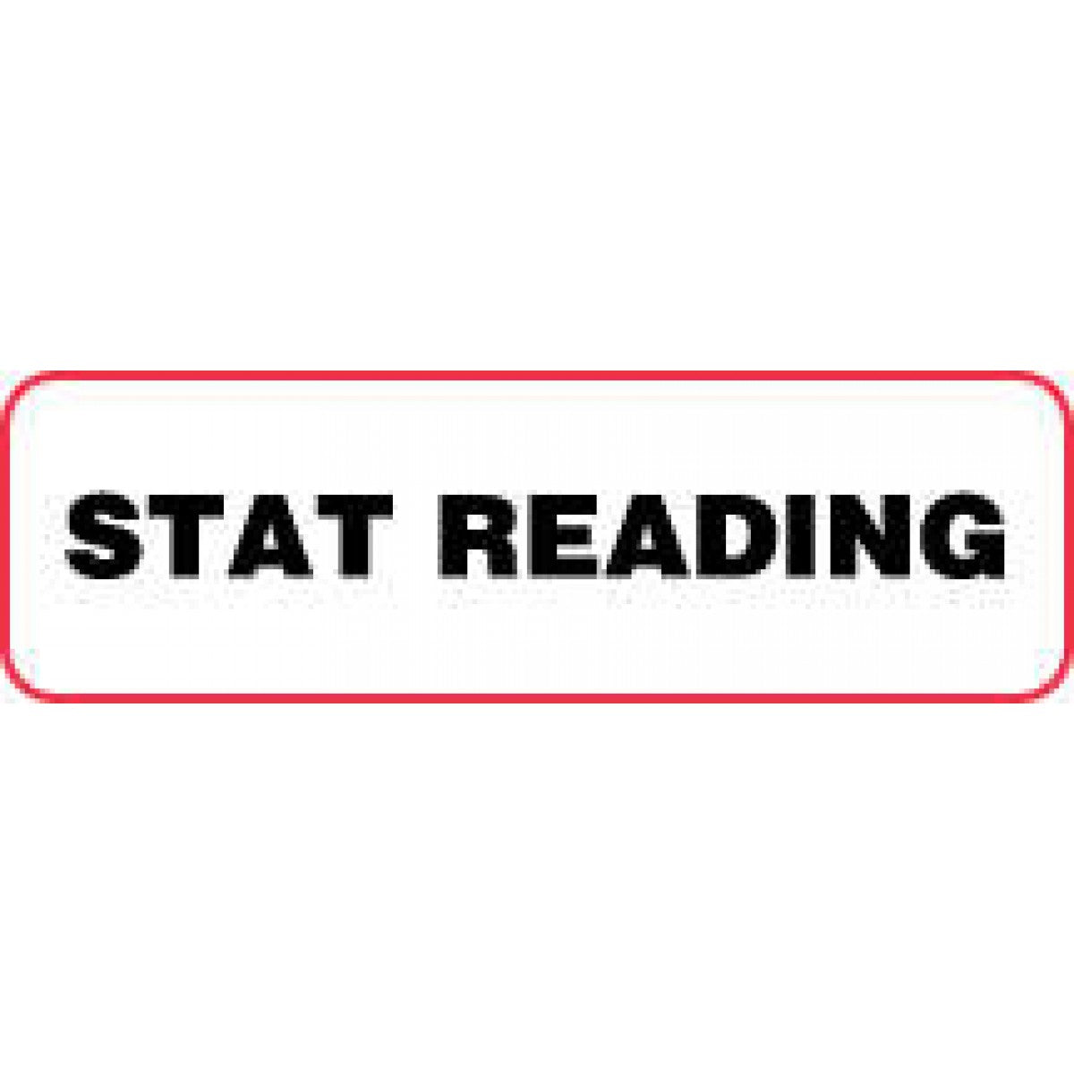 Lab Communication Label (Paper, Permanent) Stat Reading 2 7/8