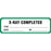 Label Paper Permanent X-Ray Completed 2 7/8" X 7/8" White With Green 1000 Per Roll