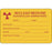 Label Paper Permanent Nuclear Medicine 3" X 2" Yellow 500 Per Roll