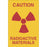 Label Paper Permanent Caution Radioactive 8" X 5 1/4" Yellow 50 Per Roll