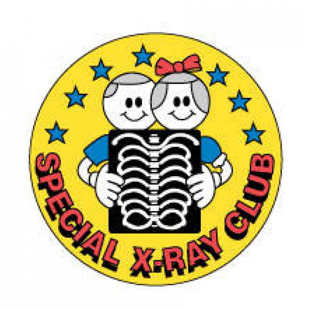 Label Pediatric Award Sticker Paper Permanent Special X-Ray Club Yellow 250 Per Roll